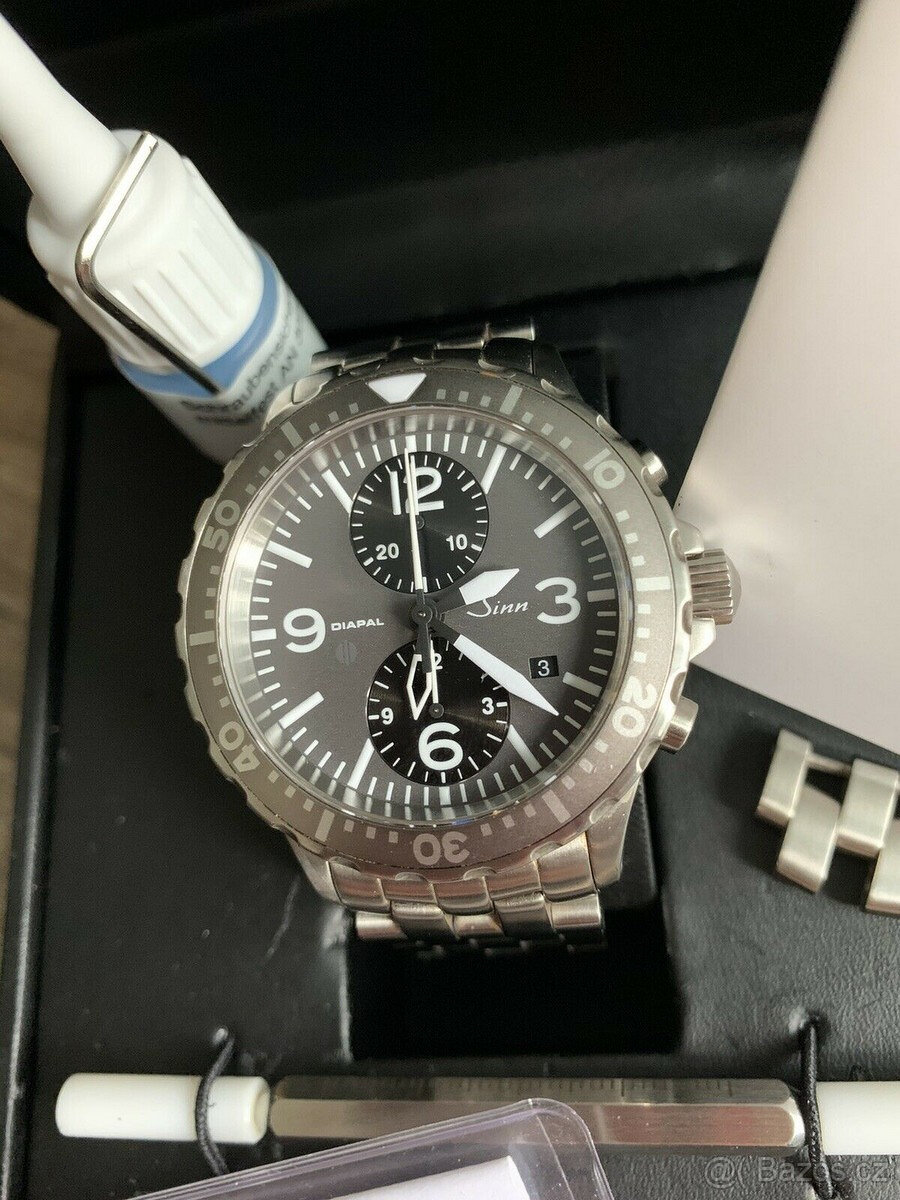 Duochronograf Sinn Diapal 757 UTC GMT - 3