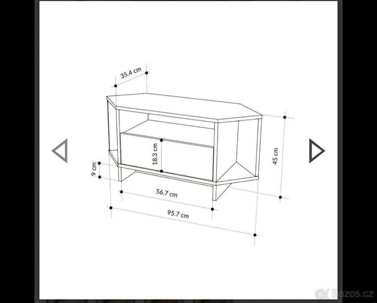 Rohový tv stolek - 3