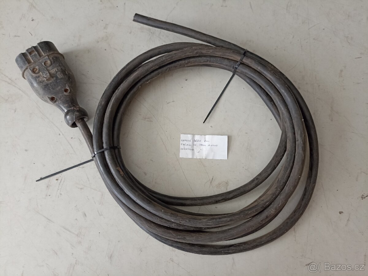 Gumová pohyblivá šňůra kabel vodič - 3