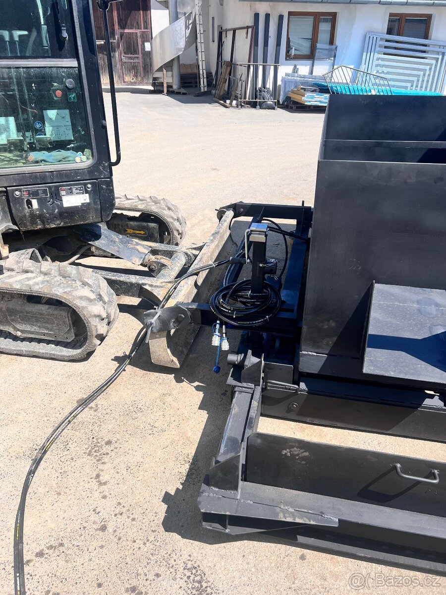 Posypavač krajnic,stranový finišer krajnic - 3