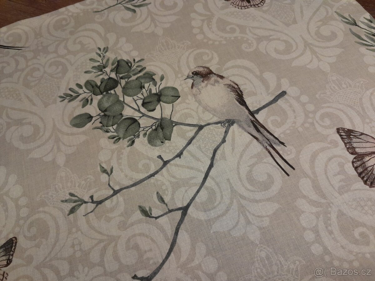 Čtvercový ubrus...ptáčci na větvičce - 3
