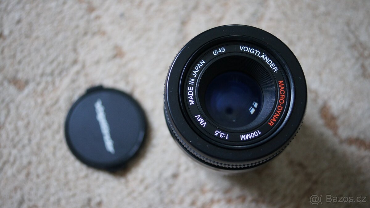 Objektiv Voigtlander macro-dynar 100mm s macro adapterem 1:1 - 3