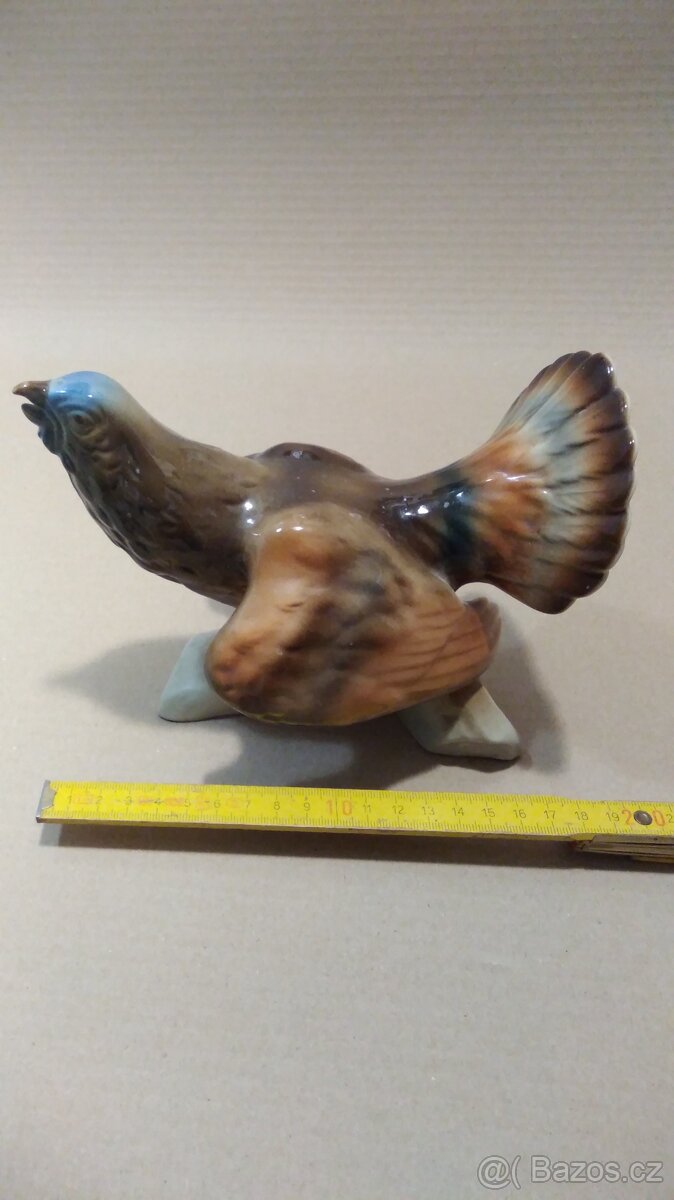 Soška tetřeva z porcelánu - 3