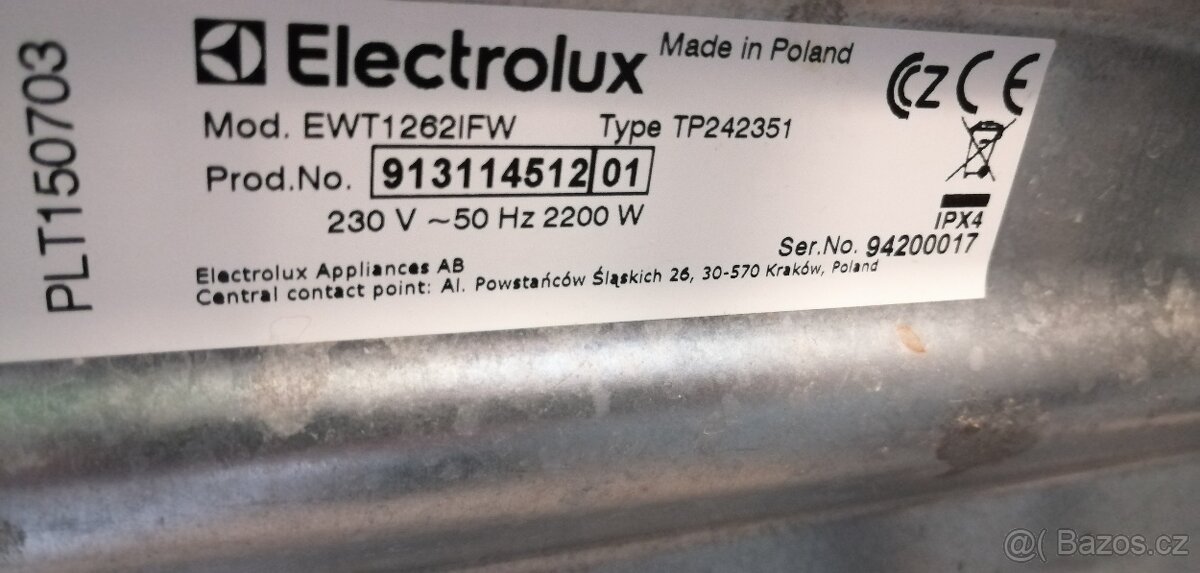 Pračka Elektrolux vrchem plněná - 3