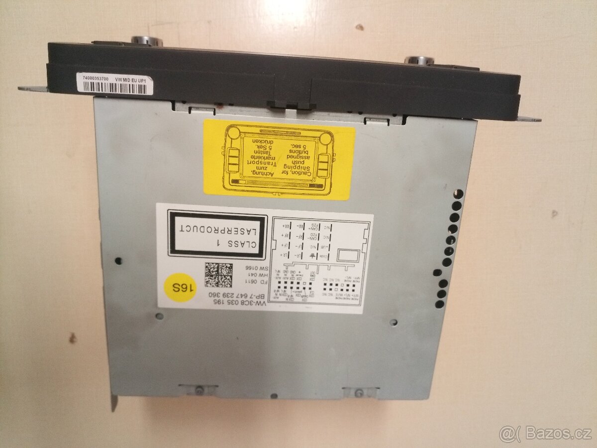 Originál autorádio z WV Passat CC r. 2011 - 3