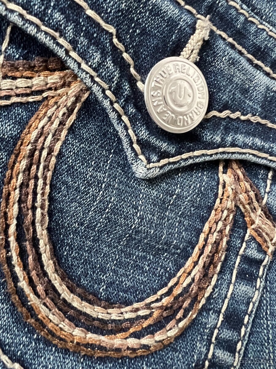 True Religion - dáms. džíny USA, vysoká PC - vel. 28 - 3