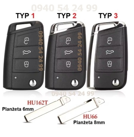 Obal kľúča SEAT VW ŠKODA - 3