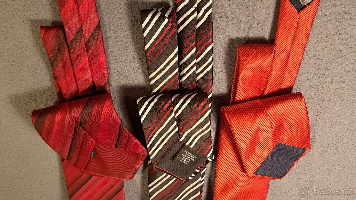 Kravaty - červené - 3