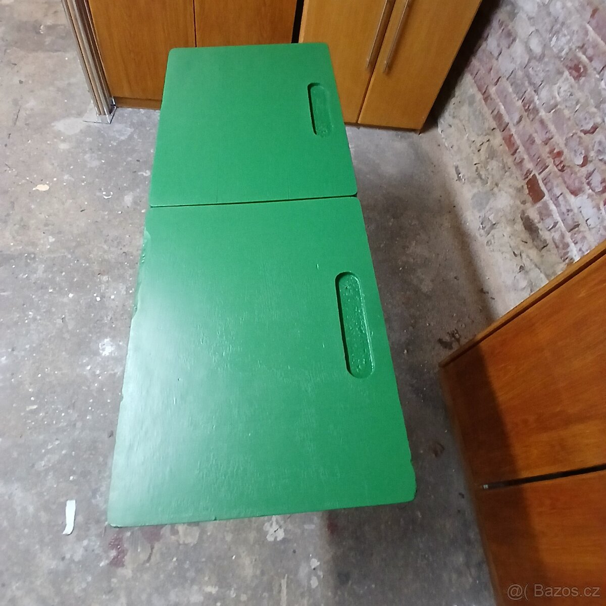 2x starožitné školní lavice - 3