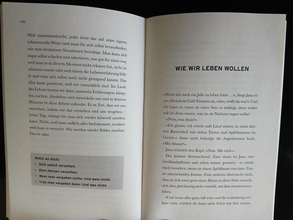 Kniha v němčině "Das Leben ist zu kurz für später" - 3