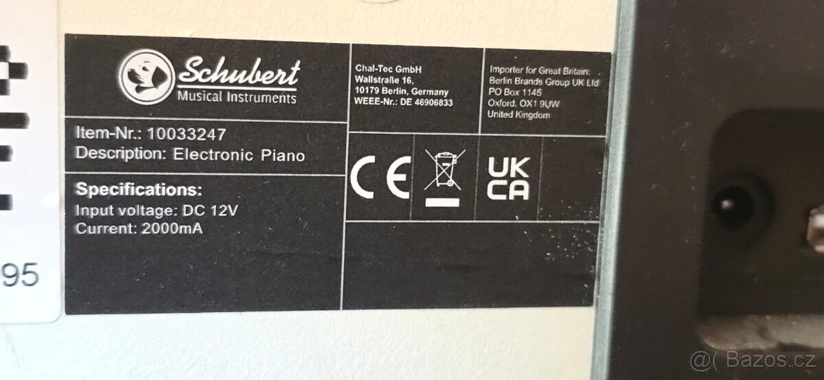Schubert Subi88 MK II digitální piano - 3