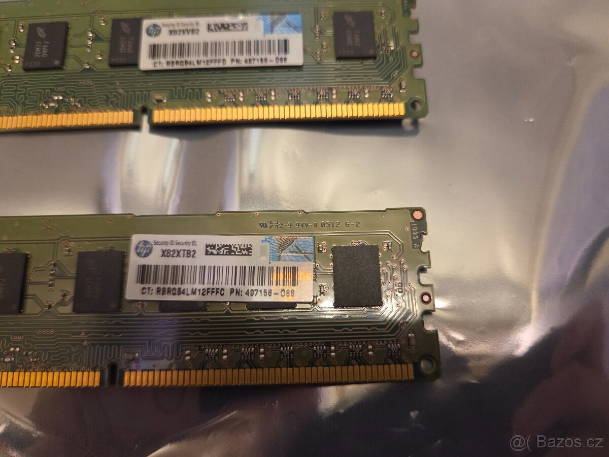 HP X82XTB2 / P/N 497158-088 – 2 x 4 GB DDR3 1333 MHz - 3