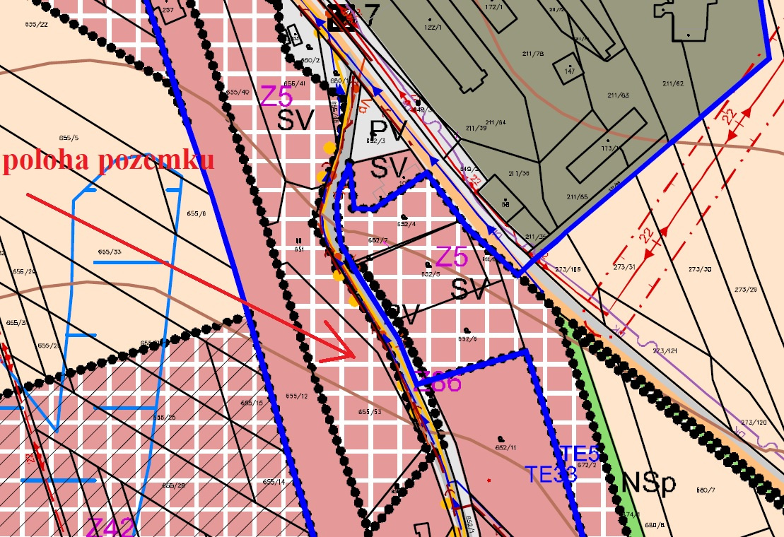 Rovinatý stavební pozemek 1023 m2 na okraji obce Bouzov - 3
