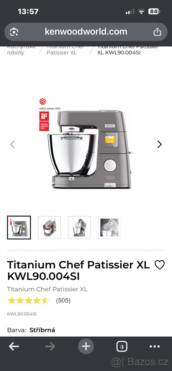 Kuchyňský robot Titanium Chef Patissier XL KWL90.004SI - 3