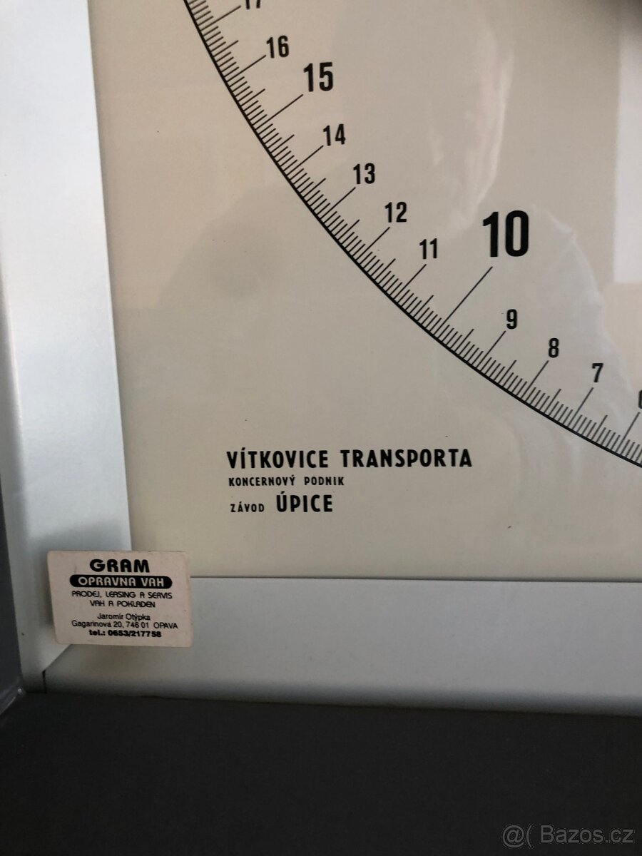 Váha Transporta - závod Úpice. Váživost 100 Kg. Rok 1990 - 3