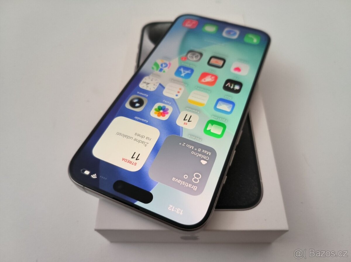 apple iphone 15 PRO MAX 256gb White Titanium 100% Batéria - 3