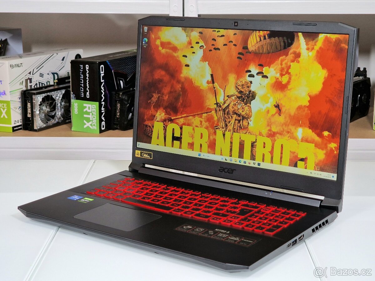 Herní notebook ACER NITRO | 17,3" 144Hz | i5-11400 | ZÁRUKA - 3