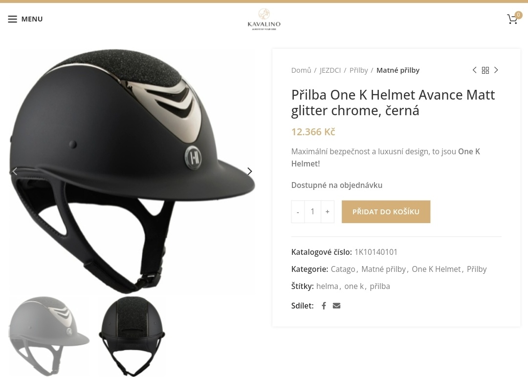 Nová helma ONE K Avance Glitter Chrome - 3