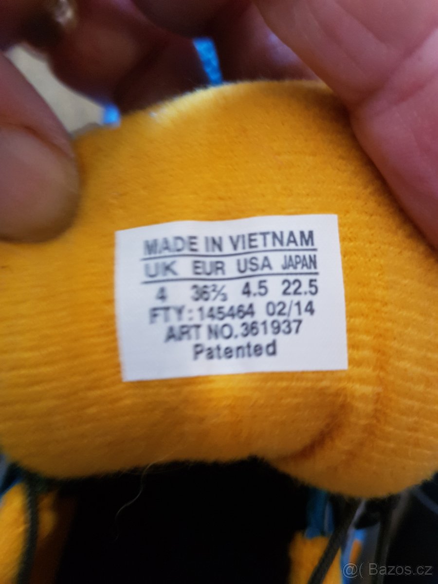 Salomon botasky modrá/oranžová, sálové - 3