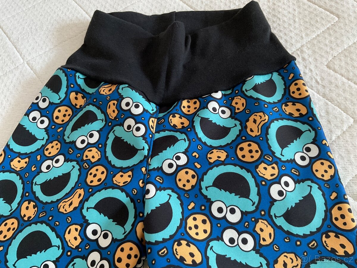 Nové-handmade zimní soft kalhoty-92 (d.66cm) - 3