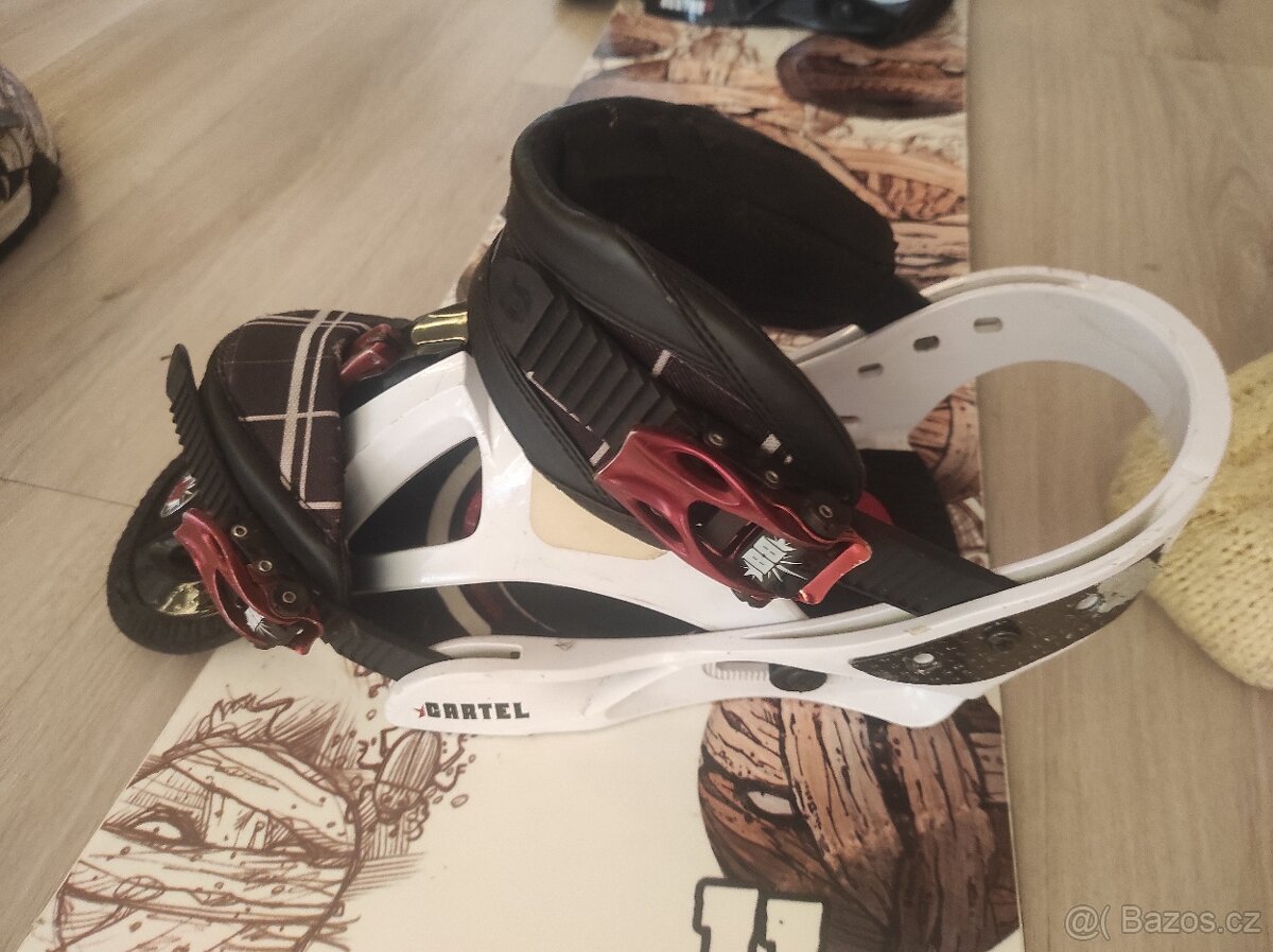 Snowboard set s vázáním a boty Vans - 3