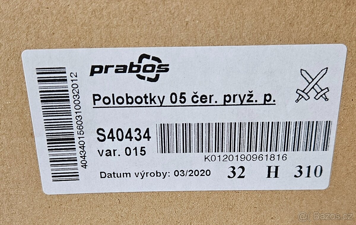 Polobotky černé PRABOS AČR(NOVÉ) - 3