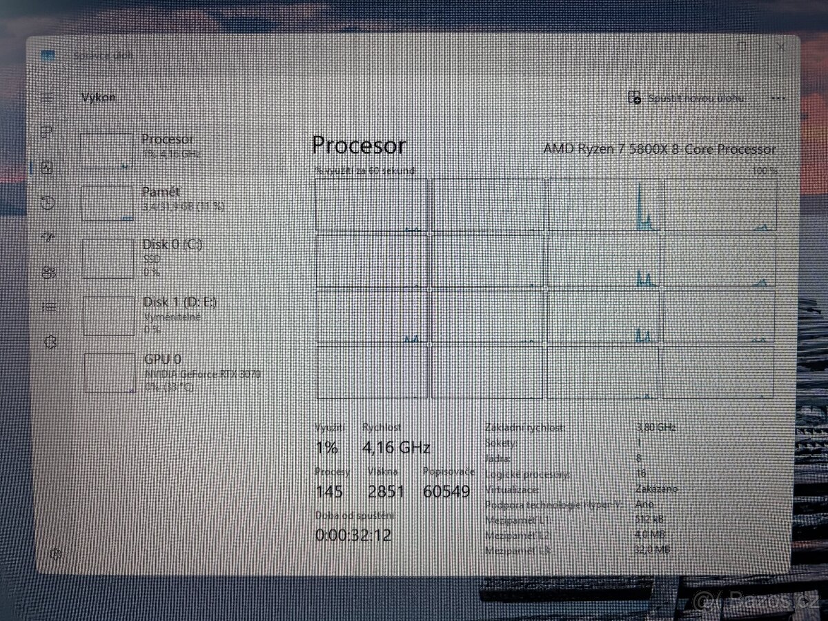 Herní PC | Ryzen 7 5800x, RTX 3070, 32GB, 1TB SSD - 3