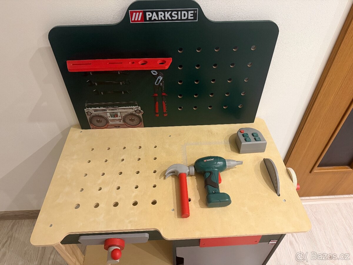 Prodám dětský dřevěný ponk s nářadím – Lidl - 3