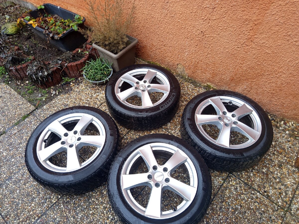 Alu kola Dezent 5x112 R17 celoroční pneu - 3