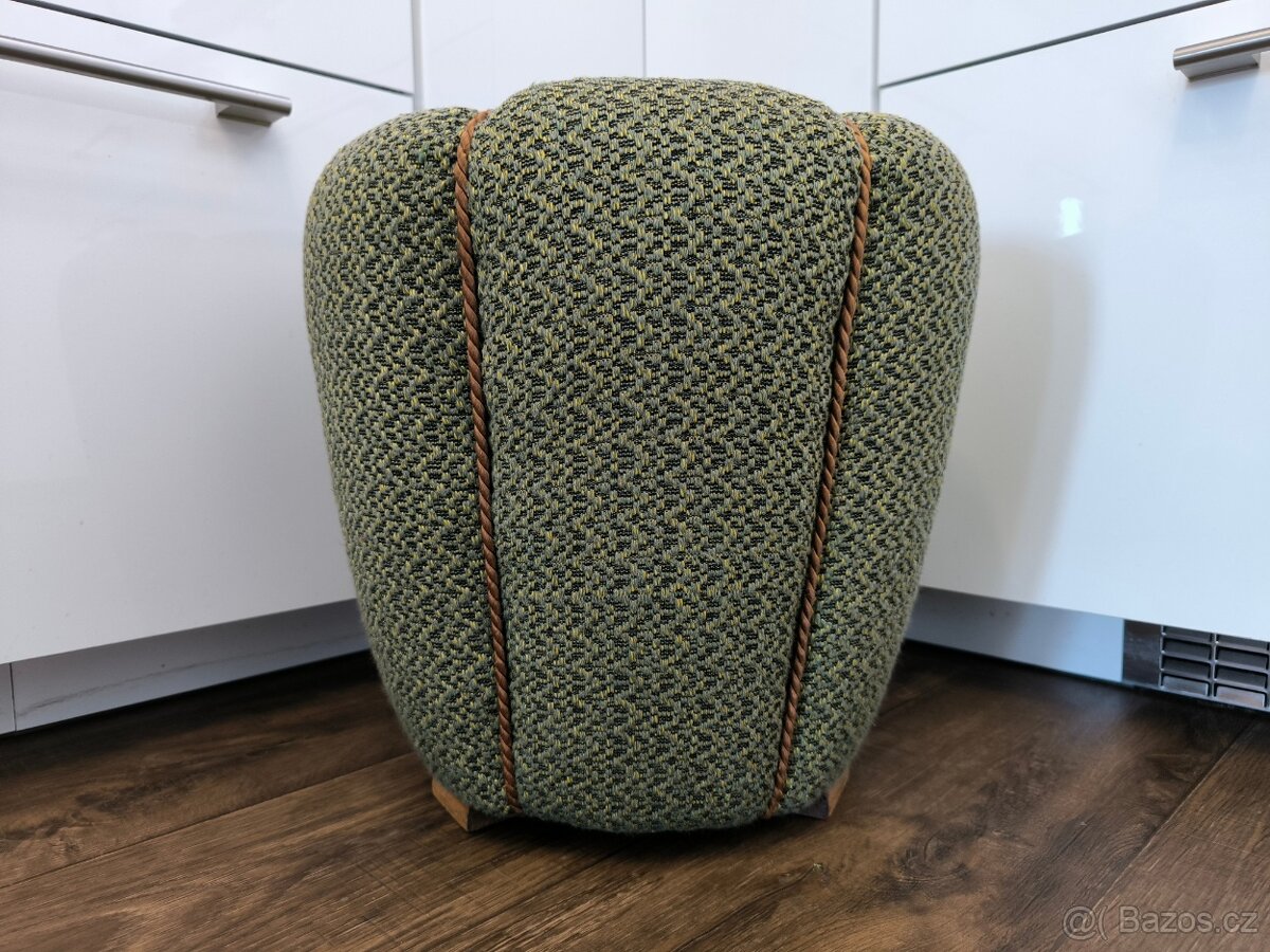 Art Deco taburet "Tulipán" - Jindřich Halabala č.2 - 3