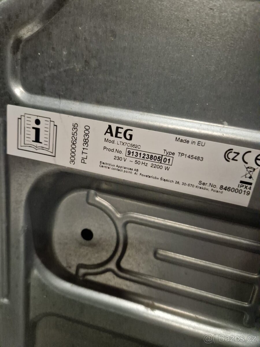 Pračka AEG vrchní plnění - 3