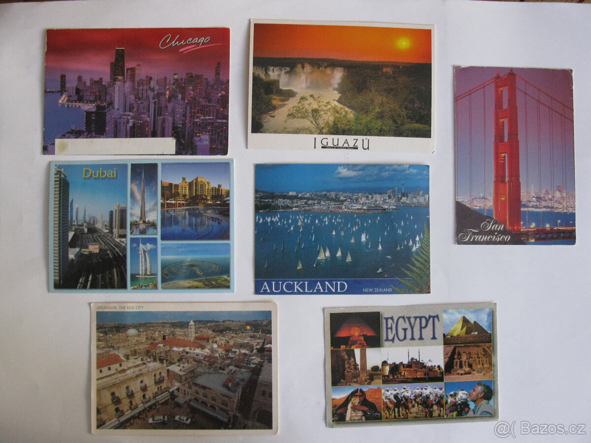 Pohlednice měst a obcí se známkama - 3