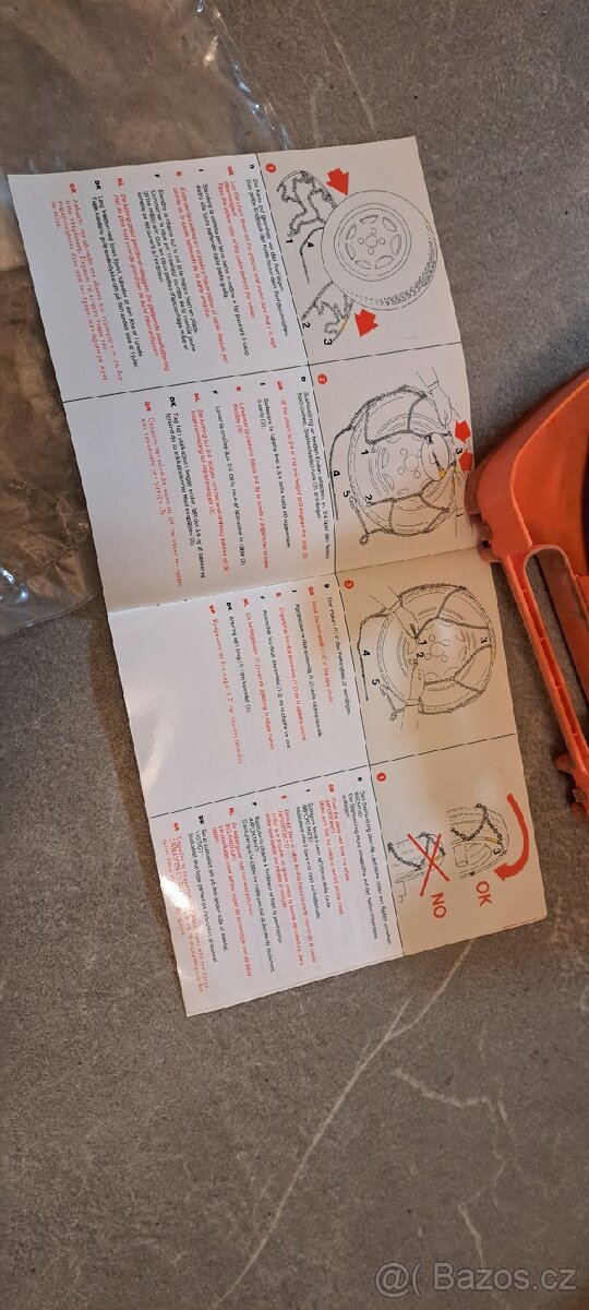 Sněhové řetězy na malé auto kola 13" - 3