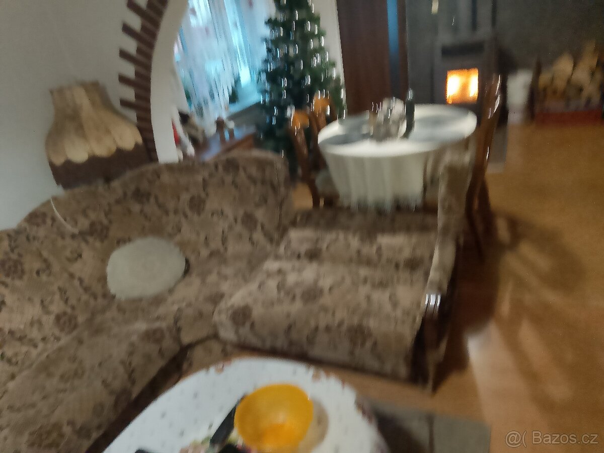 Rustikální sedací souprava rozkládací - 3