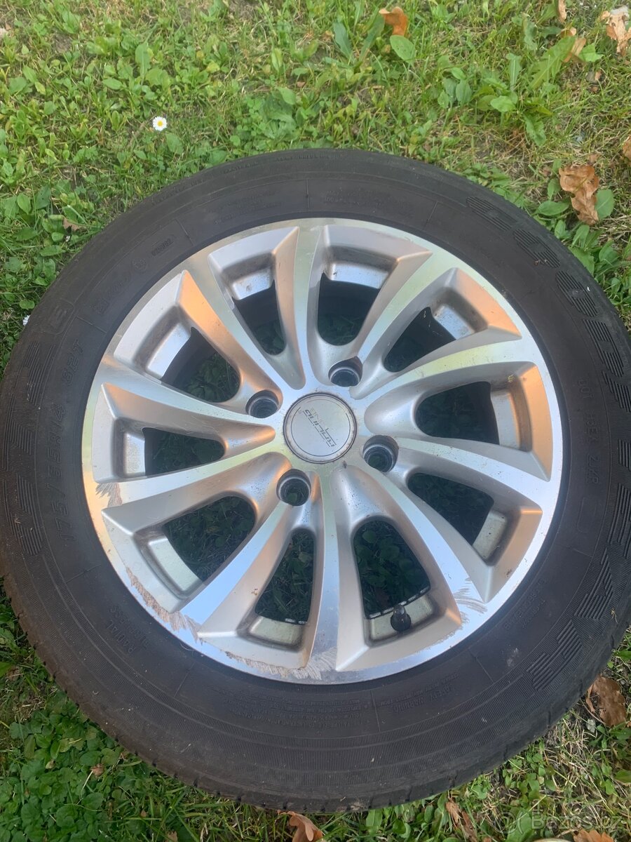 Alu kola s letním pneu 175/65 r14, 4x108 - 3