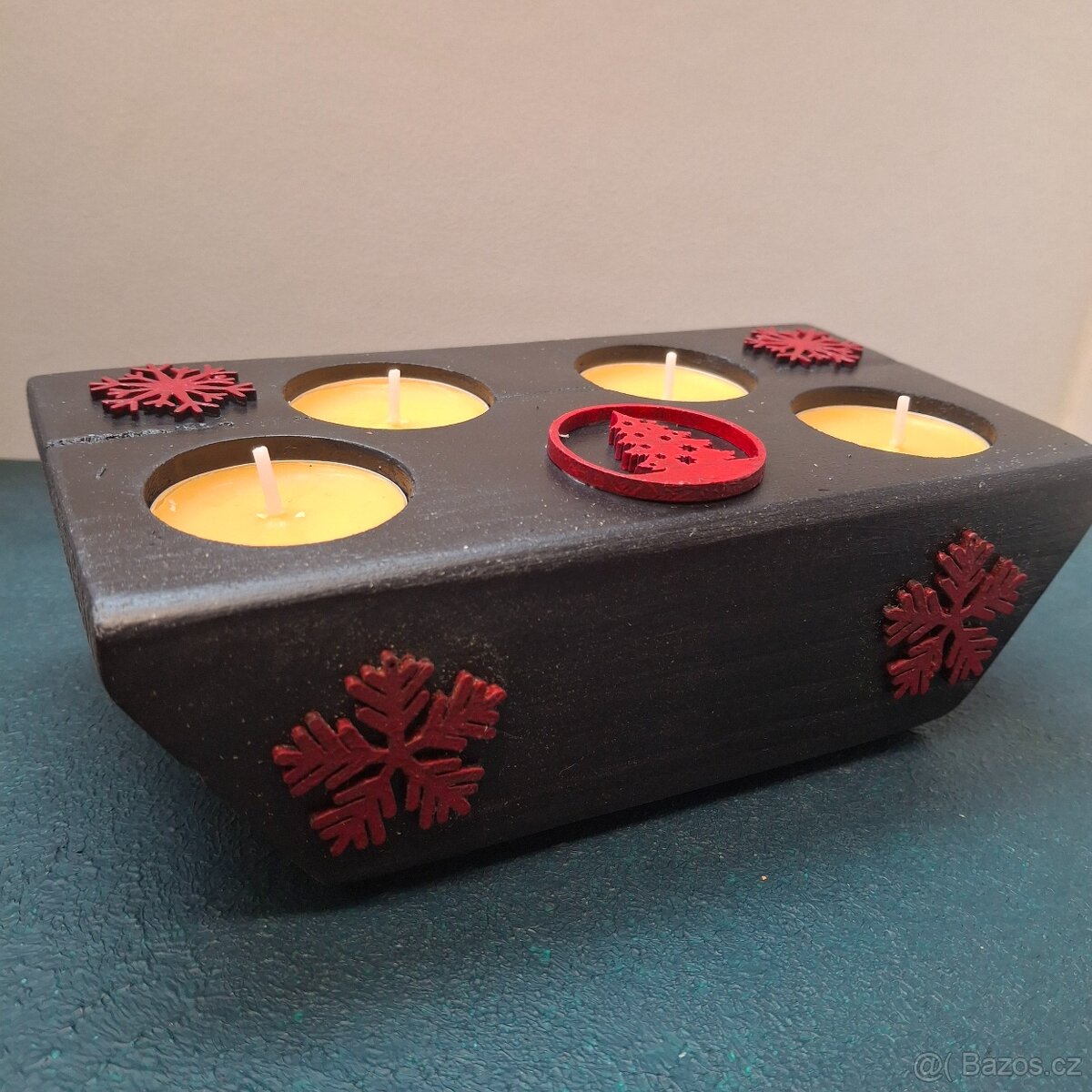 Vánoční adventní svícen (nový,druhá jakost) - 3