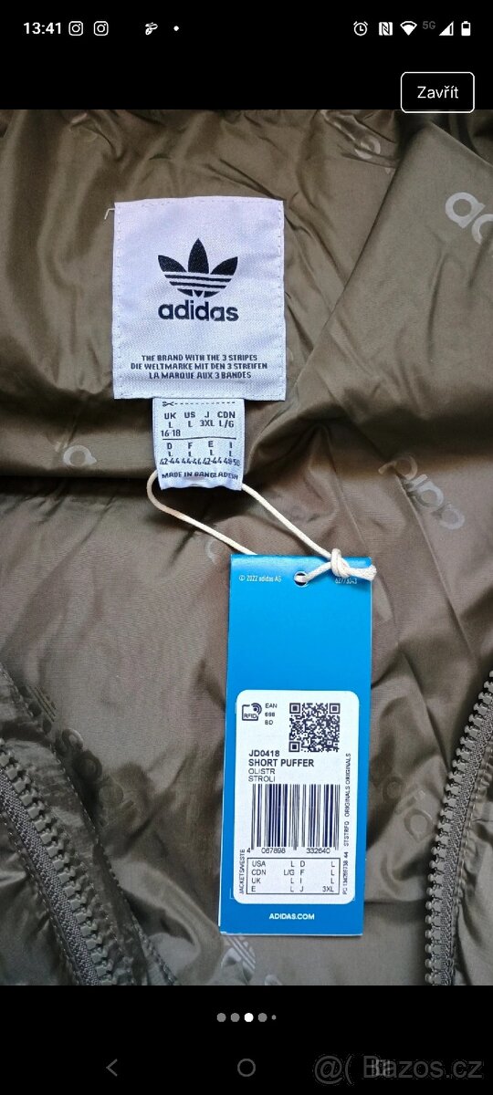 Zimní dámská bunda Adidas vel.L - 3