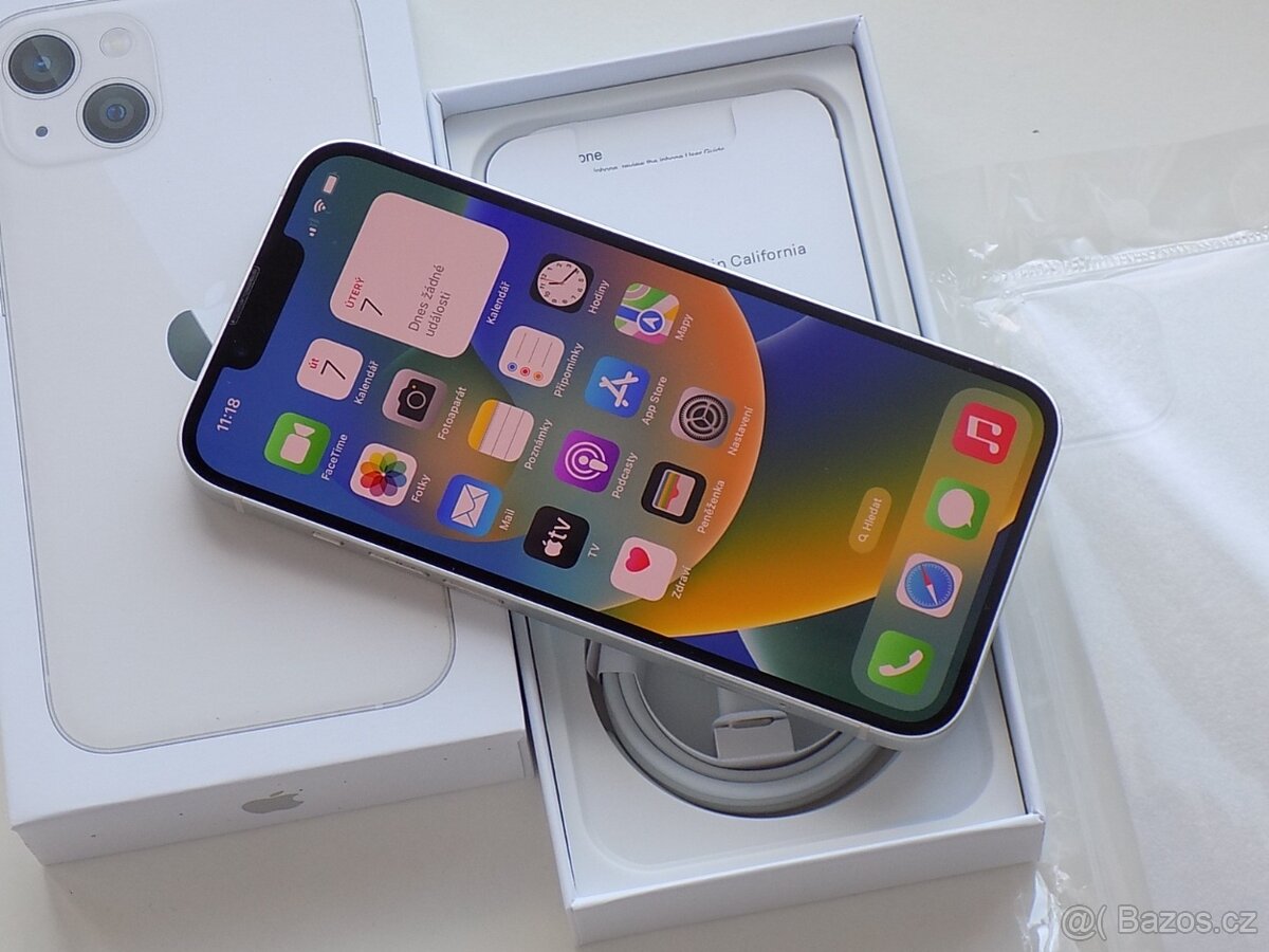 Apple iPhone 13 512GB Bílý - ZÁRUKA 12 MĚSÍCŮ - 100% BATERIE - 3