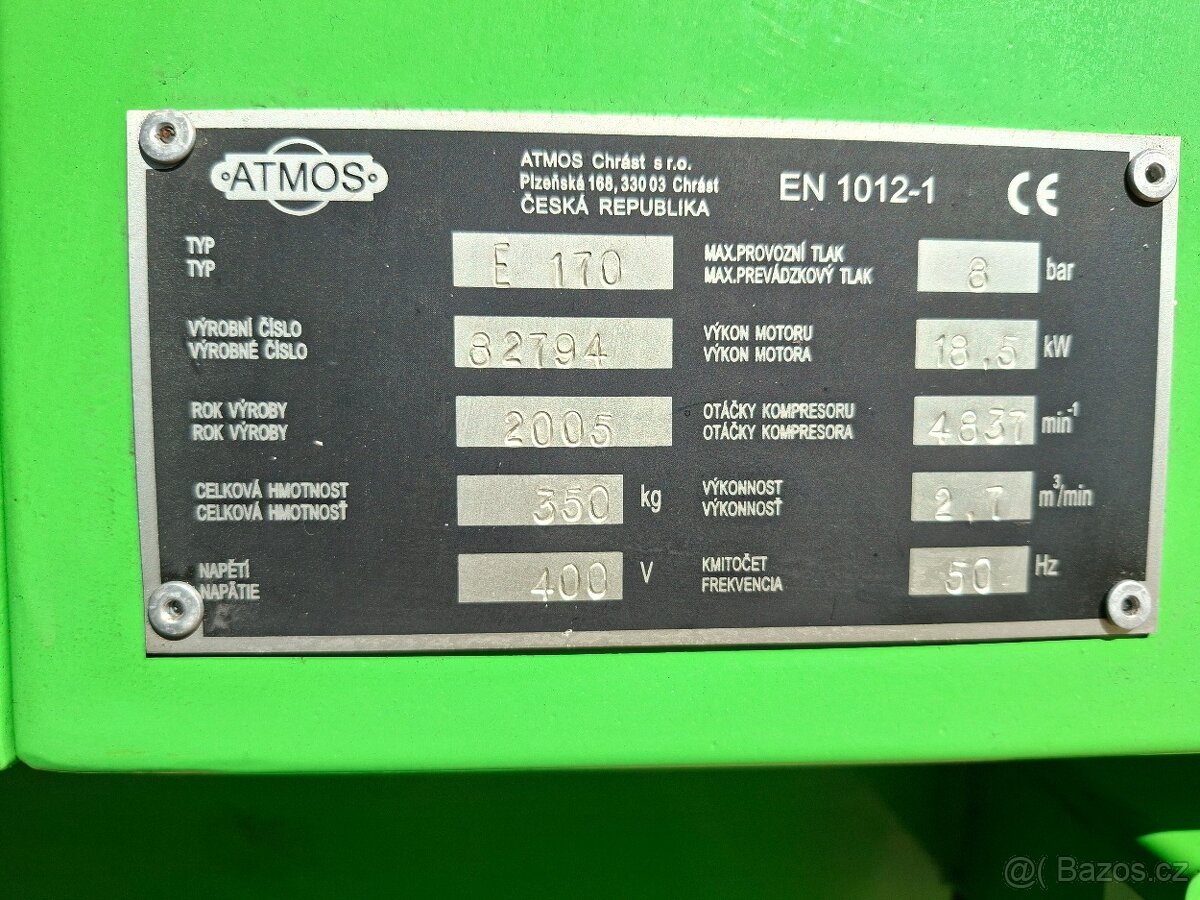 Prodám kompresor Atmos Albert E.170 - 3