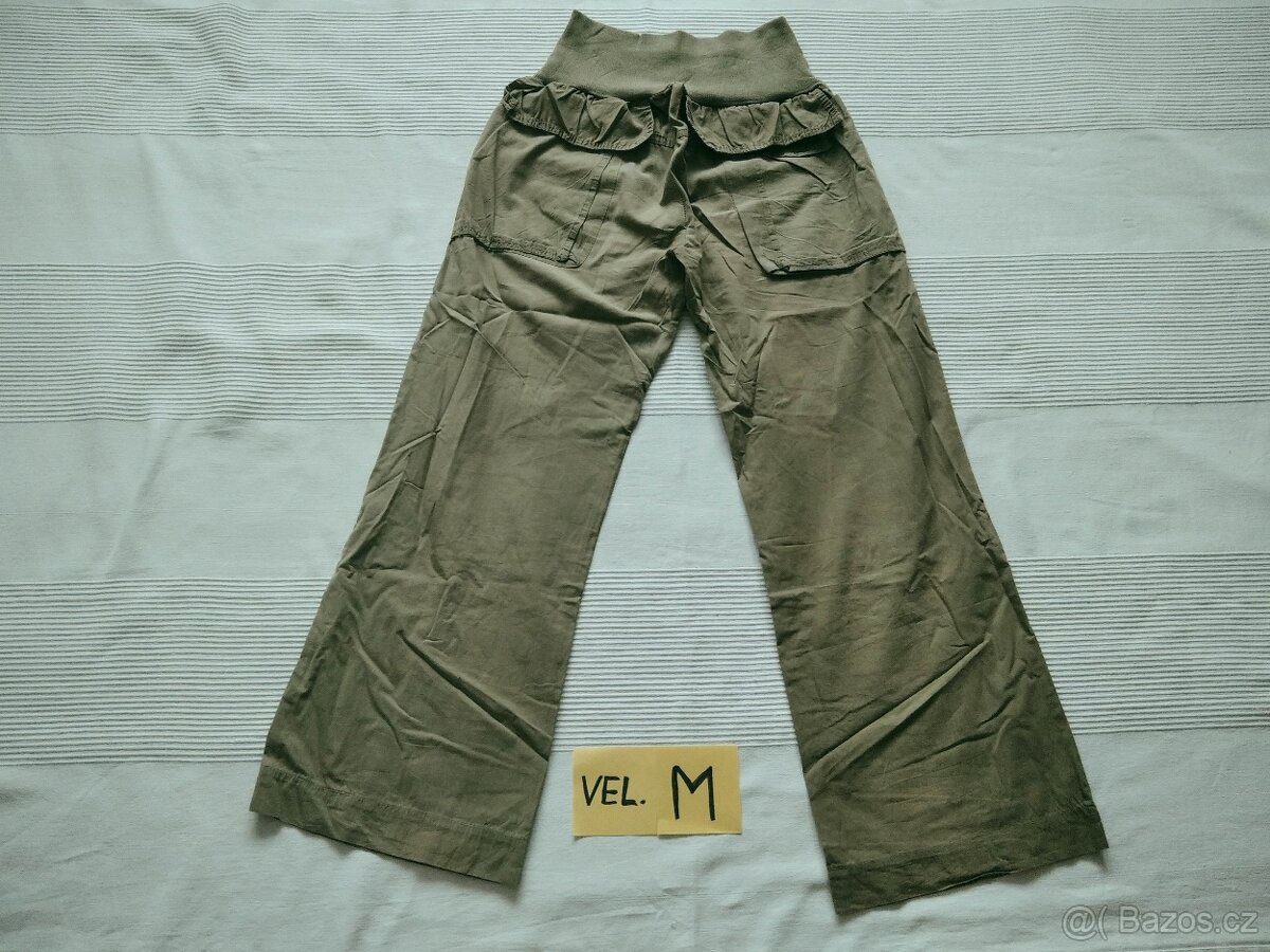 Těhotenské zelené kalhoty - 3
