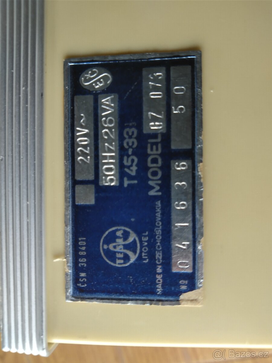 Gramofon TESLA GZ 073 - 3