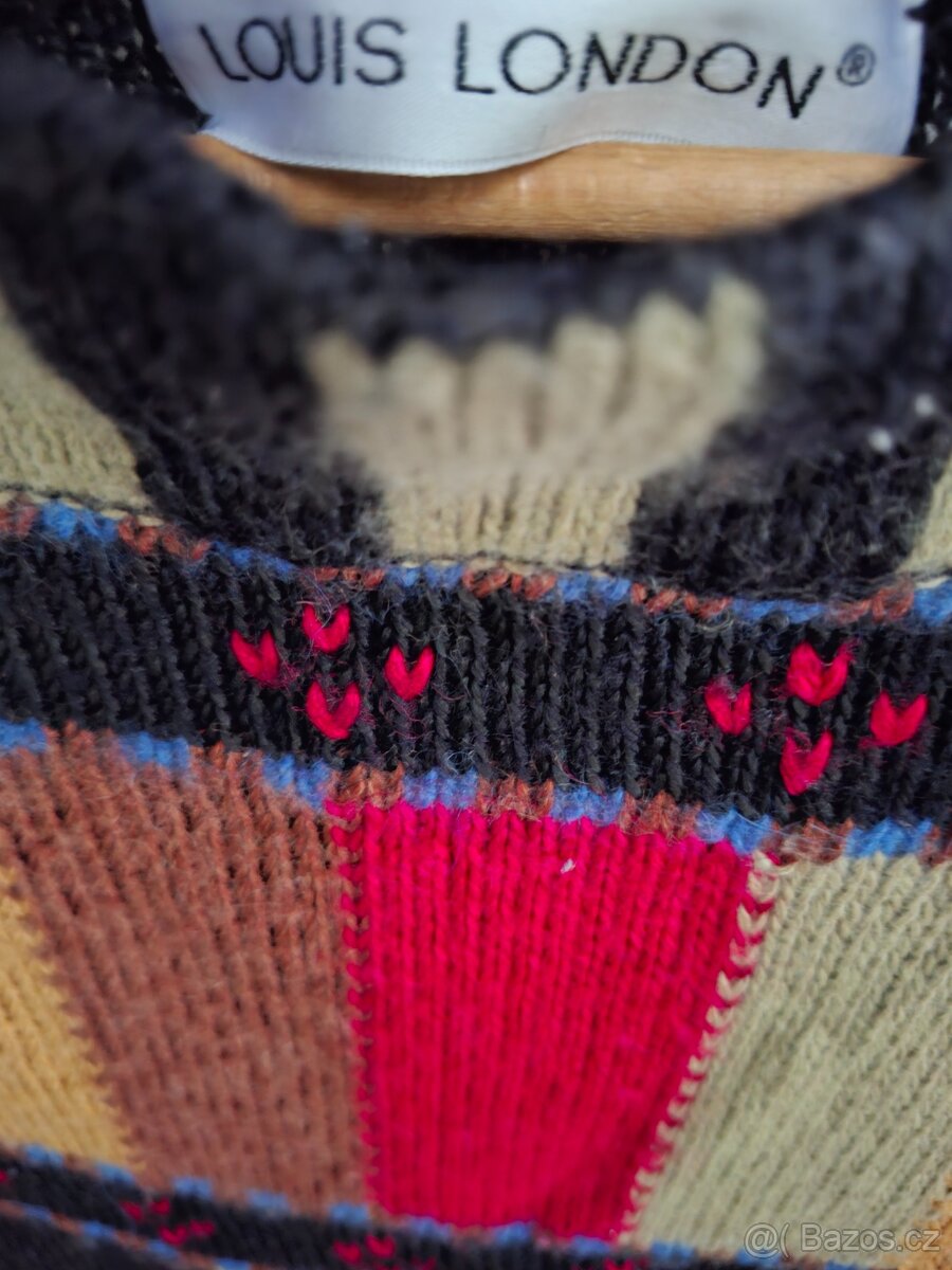 Krásný vintage svetr 1995 již nekoupite M/L - 3