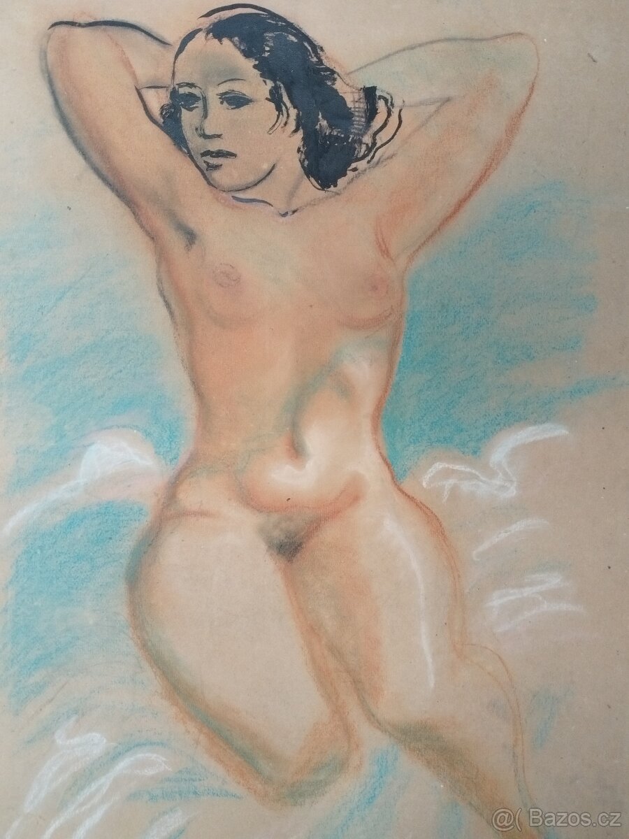 obraz NÁDHERNÁ KRÁSKA, AKT, 104x74cm, Jaroslav Štika - 3