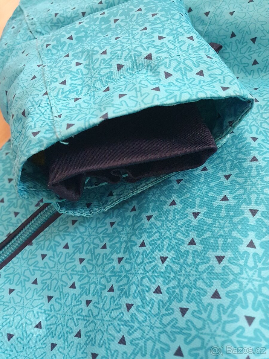 Lyžařská zimní bunda CMP v.164 Top stav tyrkysově modrá - 3