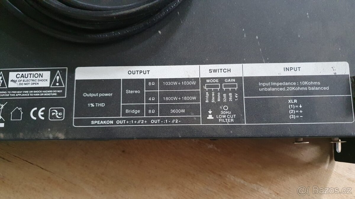 ZESILOVAČ PL-AUDIO D1800 - 3