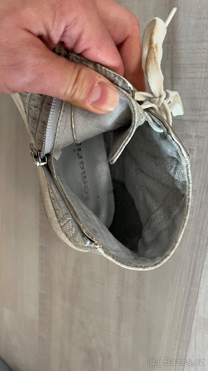 Kotníkové dívčí boty na jaro vel 38 - 3