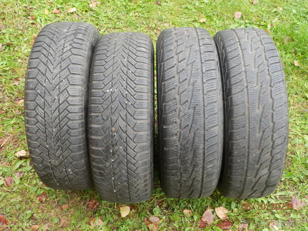 4xObutá zimní sada ŠKODA OCTAVIA 2 15tky. ET 47 195/65 R15 - 3