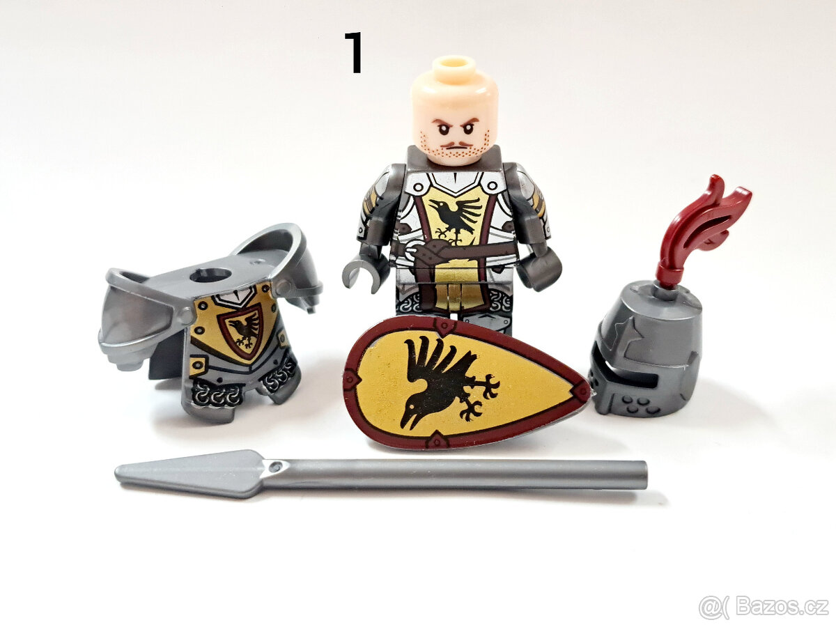 Minifigurky rytíři (7), typ Lego - 3