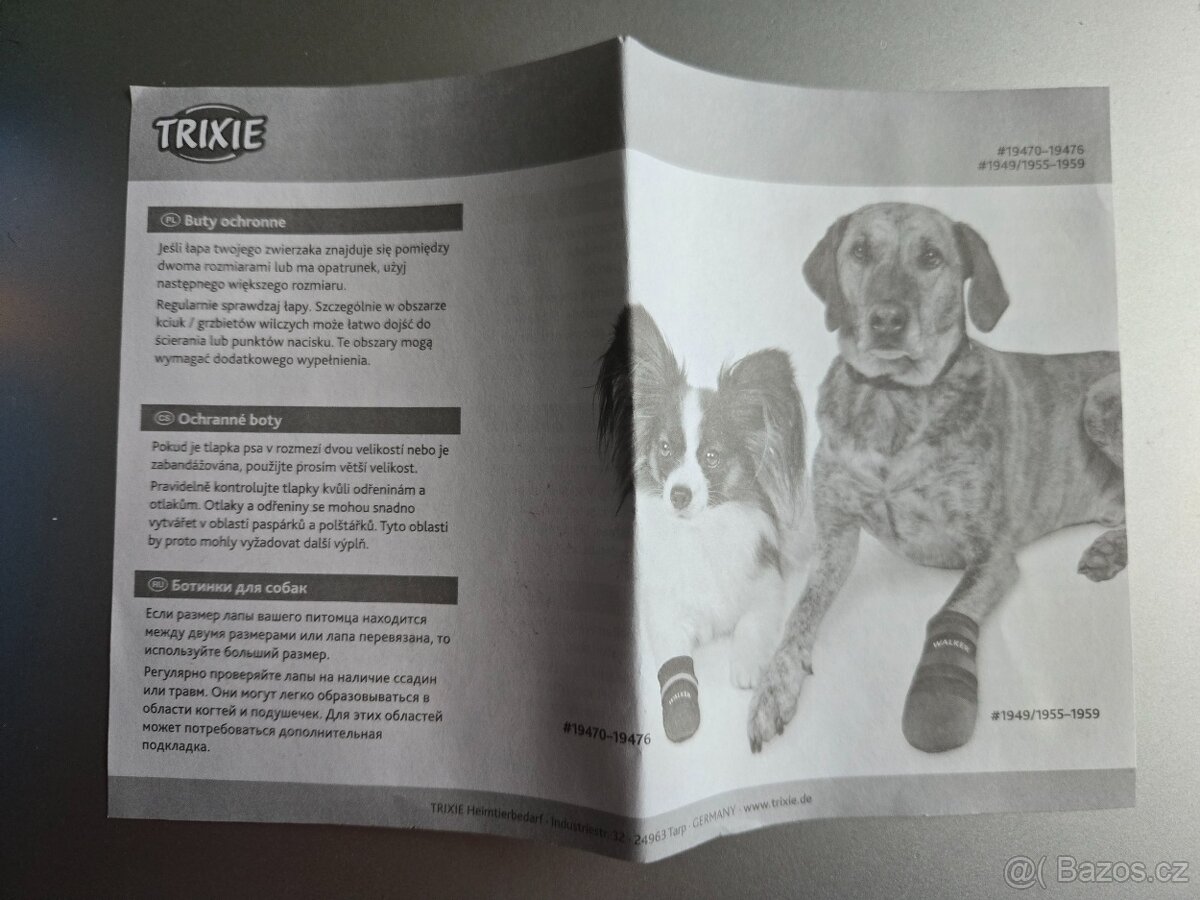BOTIČKY PRO PSA TRIXIE XL - 3
