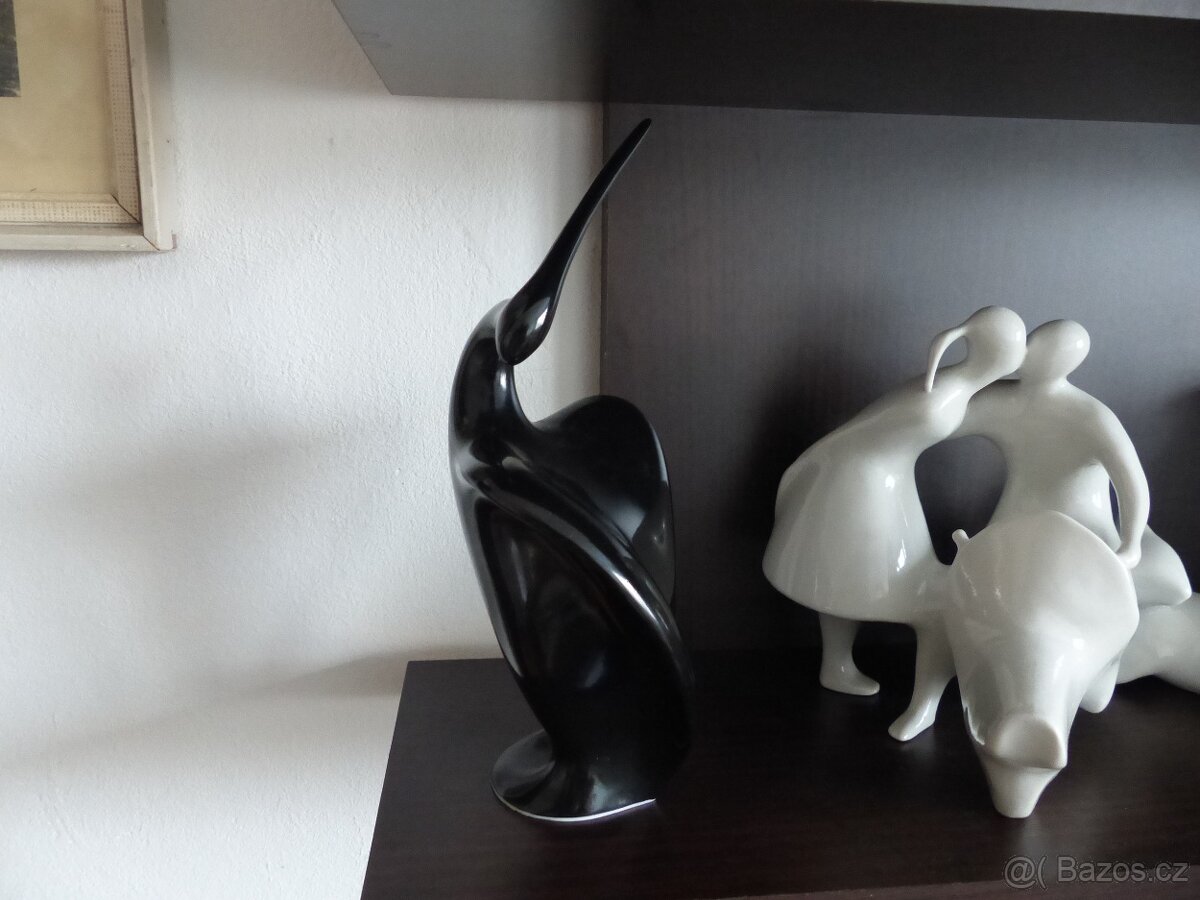 Brusel Pelikán J.Ježek Royal Dux 1957 100%stav - 3